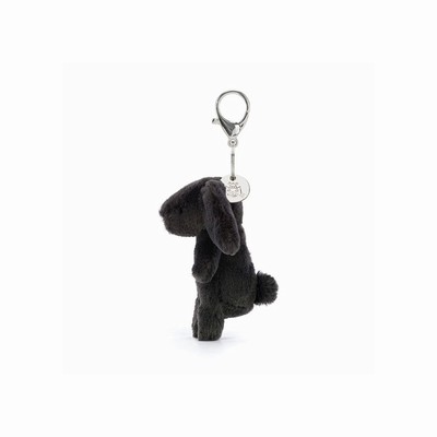 Jellycat Bashful Bunny Inky Bag Charm USA | 18964CARK